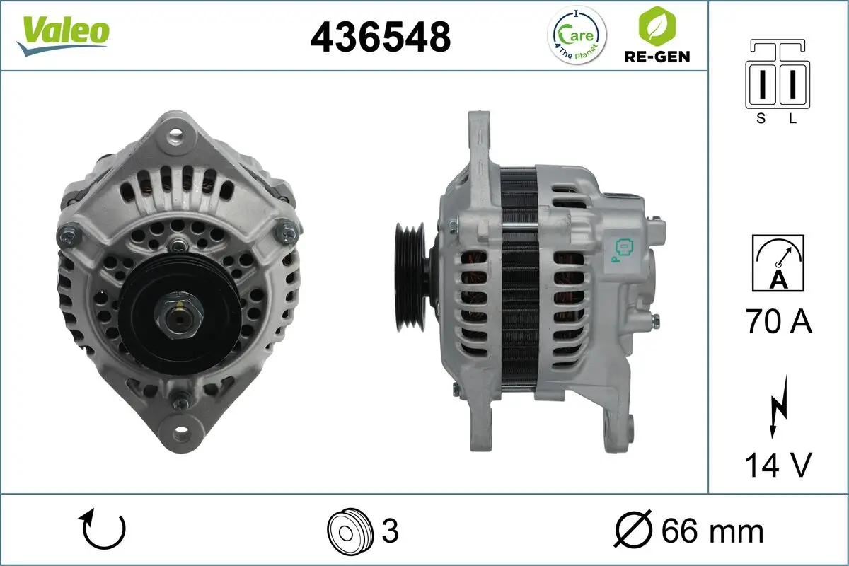 Generator 14 V VALEO 436548
