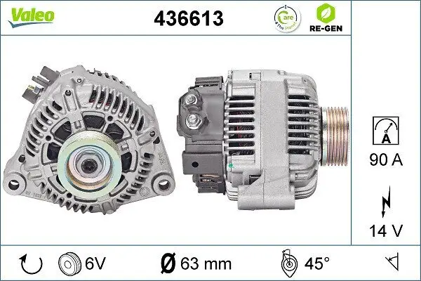 Generator 14 V VALEO 436613
