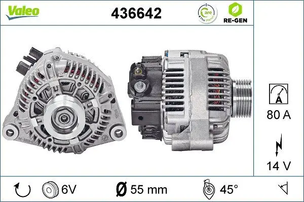 Generator 14 V VALEO 436642