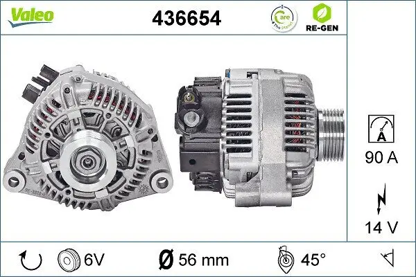 Generator 14 V VALEO 436654