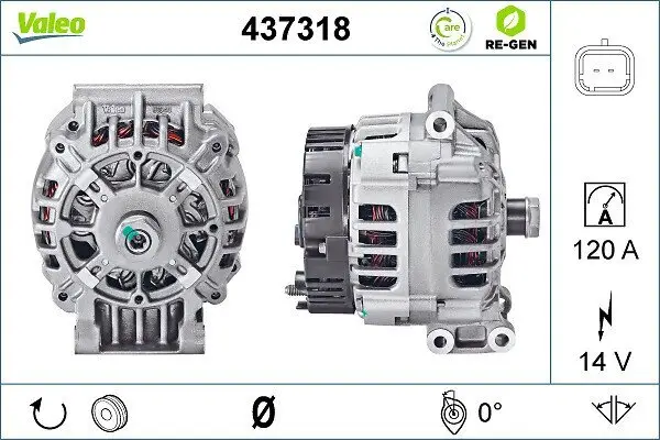 Generator 14 V VALEO 437318