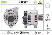 Generator 14 V VALEO 437322