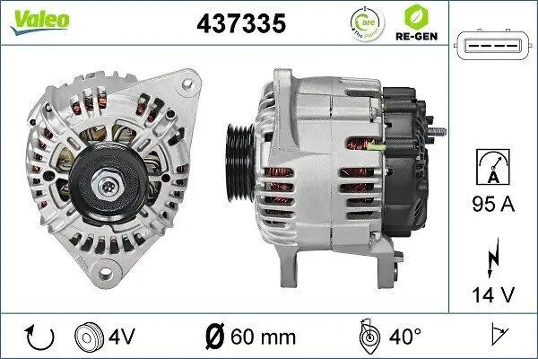 Generator 14 V VALEO 437335