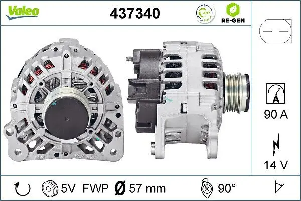 Generator 14 V VALEO 437340
