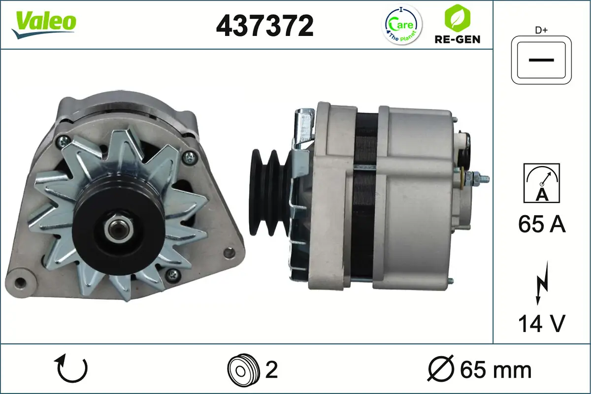 Generator 14 V VALEO 437372