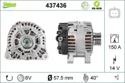 Generator 14 V VALEO 437436