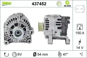 Generator 14 V VALEO 437452