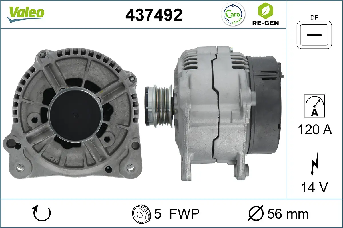 Generator 14 V VALEO 437492