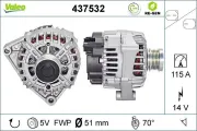 Generator 14 V VALEO 437532