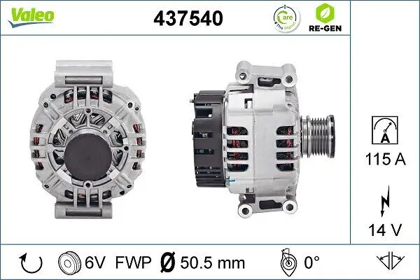 Generator 14 V VALEO 437540