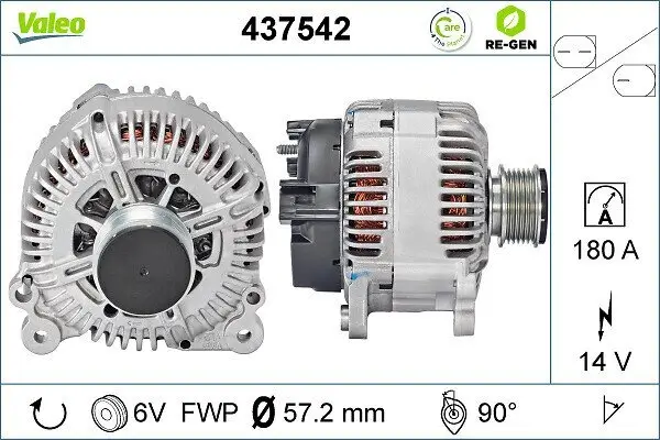Generator 14 V VALEO 437542