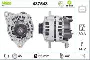 Generator 14 V VALEO 437543
