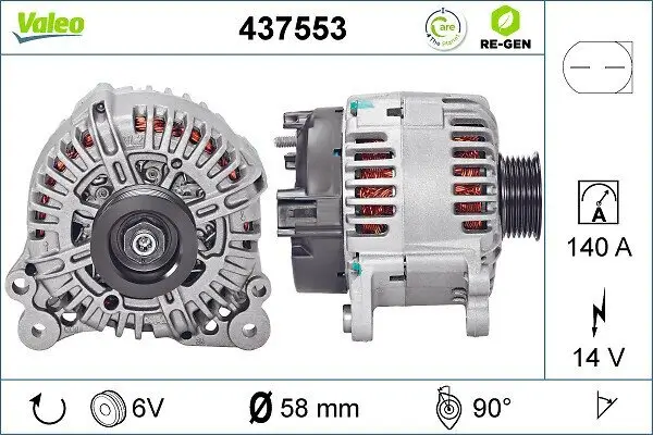 Generator 14 V VALEO 437553