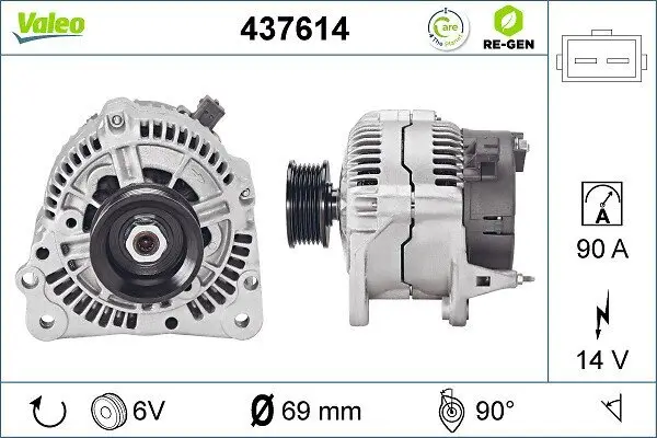 Generator 14 V VALEO 437614