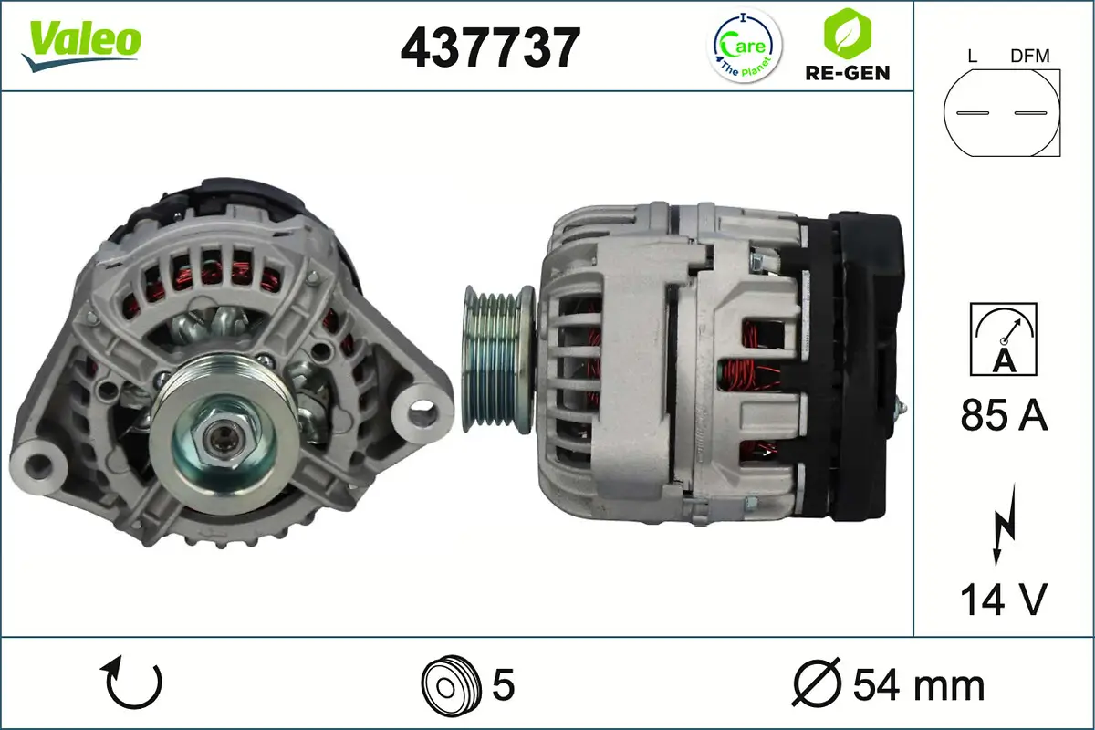 Generator 14 V VALEO 437737