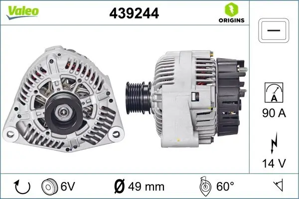 Generator 14 V VALEO 439244