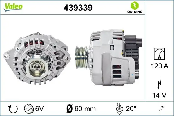 Generator 14 V VALEO 439339