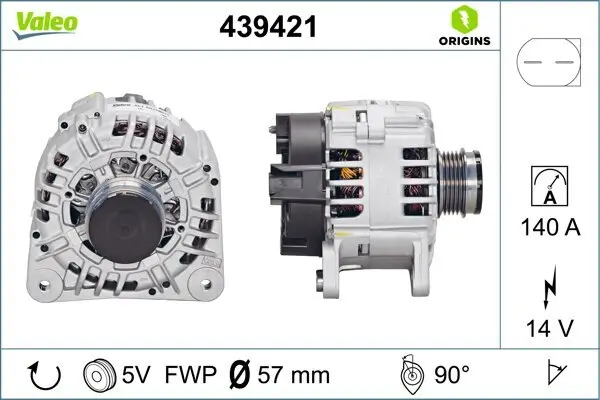 Generator 14 V VALEO 439421