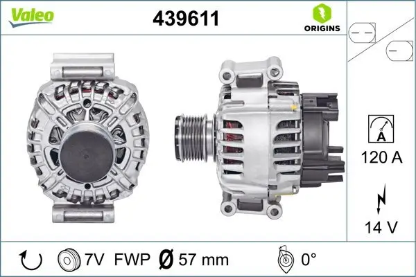 Generator 14 V VALEO 439611