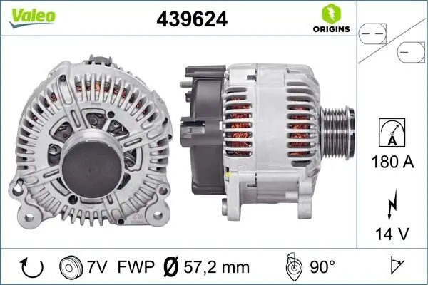 Generator 14 V VALEO 439624
