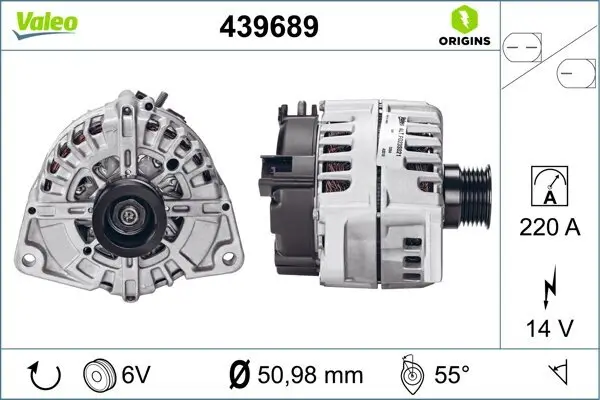 Generator 14 V VALEO 439689