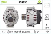 Generator 14 V VALEO 439736