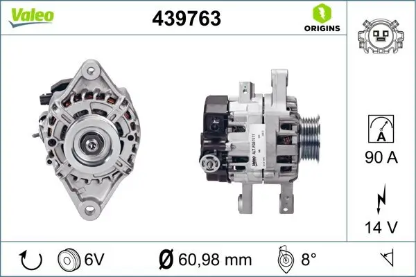 Generator 14 V VALEO 439763