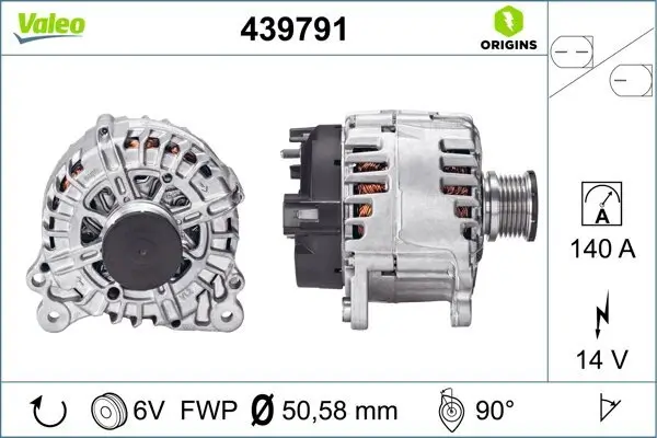 Generator 14 V VALEO 439791