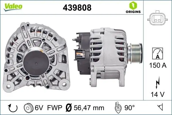 Generator 14 V VALEO 439808