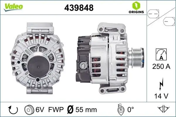 Generator 14 V VALEO 439848