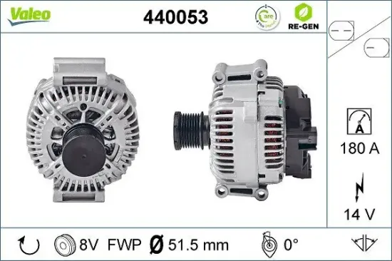 Generator 14 V VALEO 440053 Bild Generator 14 V VALEO 440053