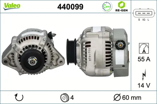 Generator 14 V VALEO 440099 Bild Generator 14 V VALEO 440099