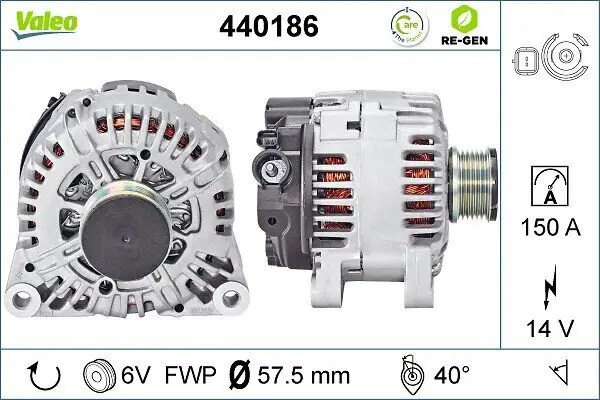 Generator 14 V VALEO 440186