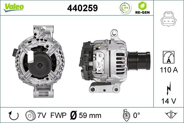 Generator 14 V VALEO 440259