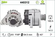 Generator 14 V VALEO 440312