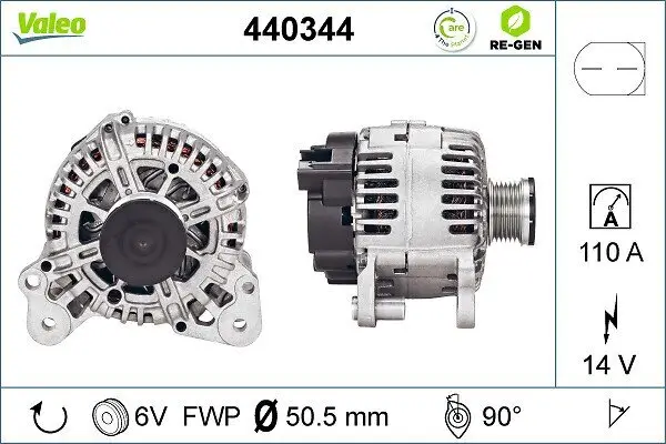 Generator 14 V VALEO 440344