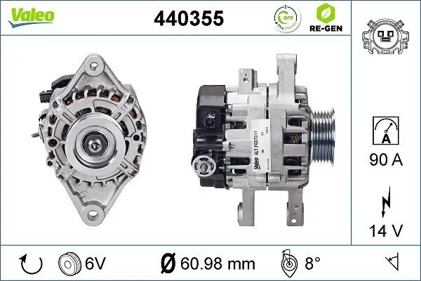 Generator 14 V VALEO 440355