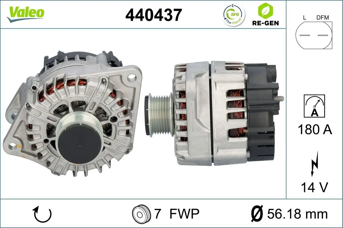 Generator 14 V VALEO 440437