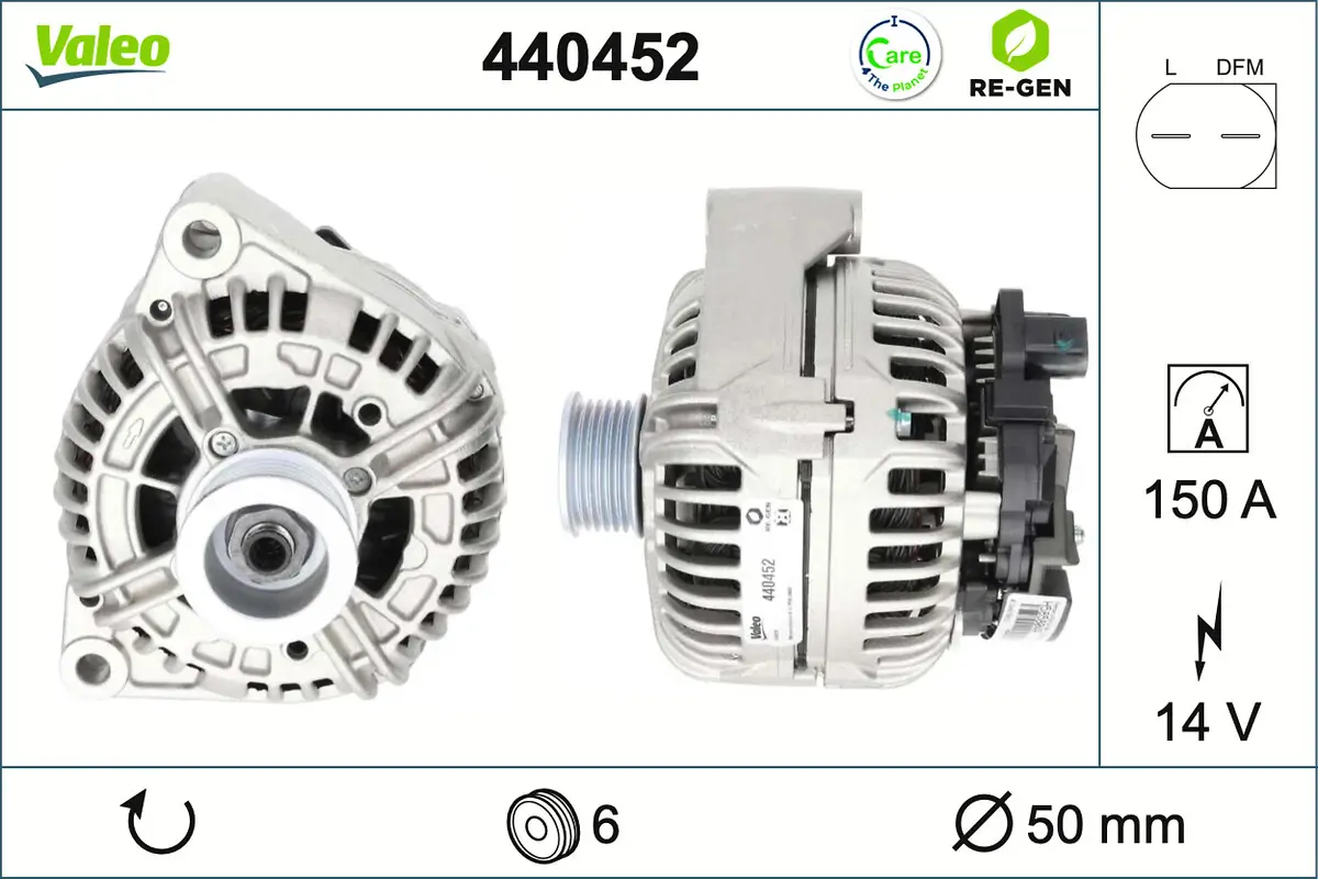 Generator 14 V VALEO 440452