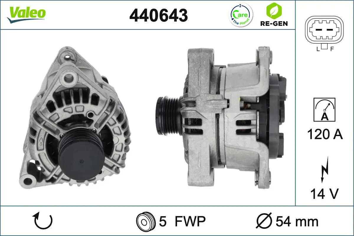 Generator 14 V VALEO 440643