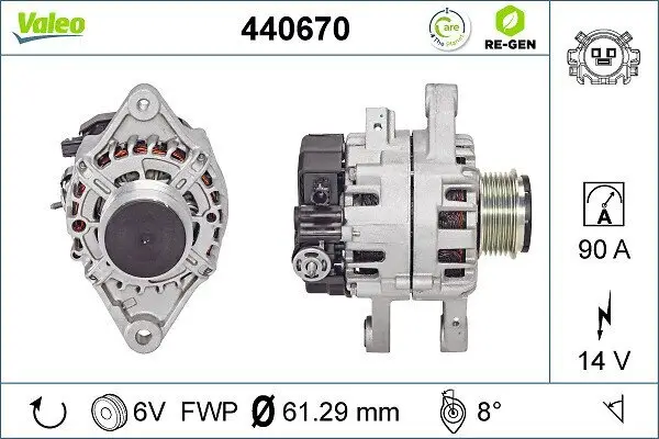 Generator 14 V VALEO 440670