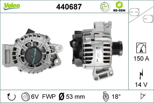 Generator 14 V VALEO 440687