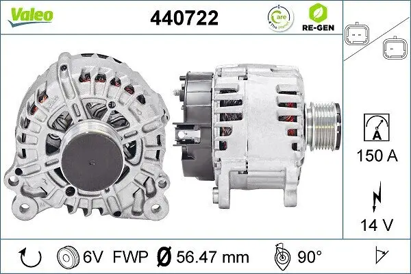 Generator 14 V VALEO 440722