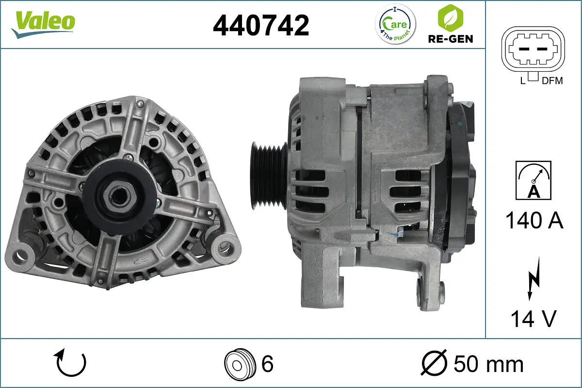 Generator 14 V VALEO 440742