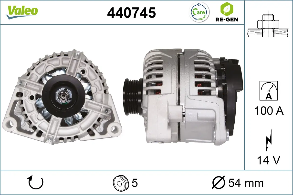 Generator 14 V VALEO 440745