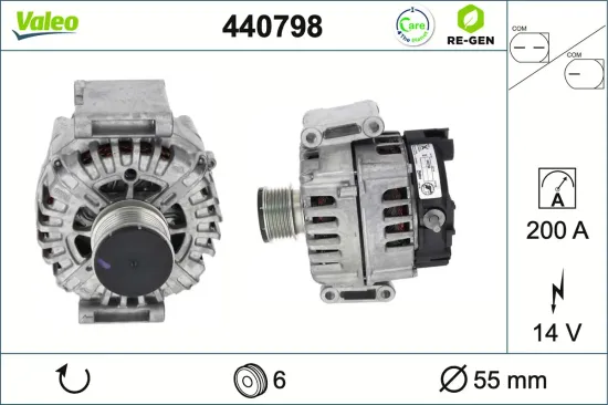 Generator 14 V VALEO 440798 Bild Generator 14 V VALEO 440798