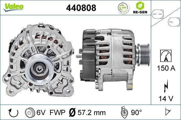 Generator 14 V VALEO 440808