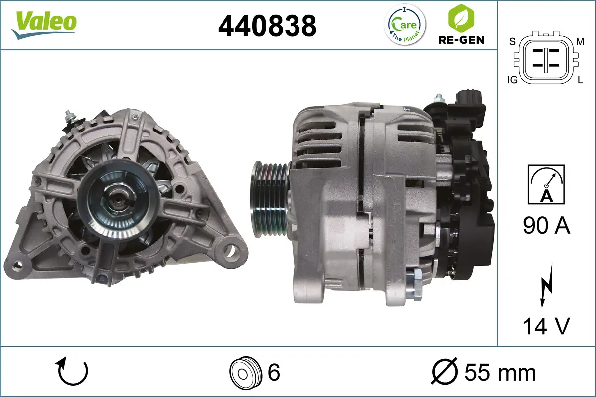 Generator 14 V VALEO 440838