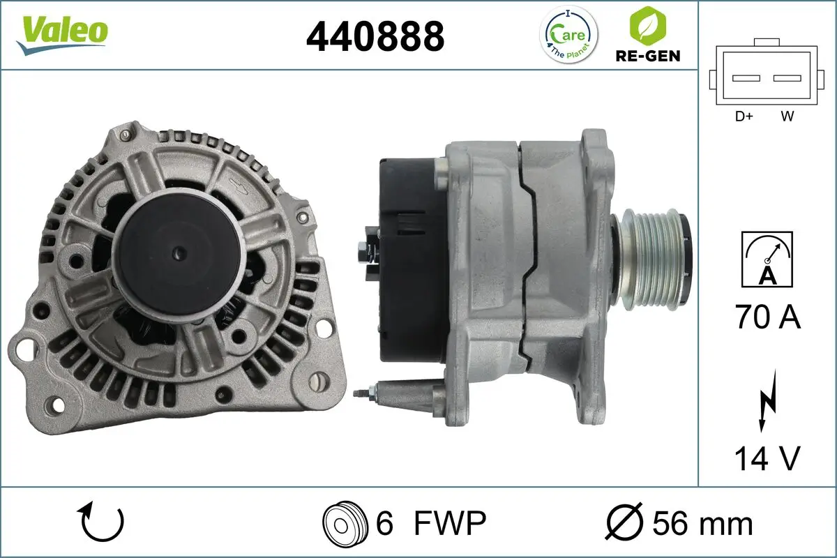 Generator 14 V VALEO 440888