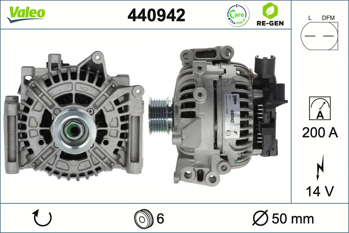 Generator 14 V VALEO 440942